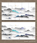 抽象国画山水画