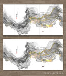抽象水墨山水画