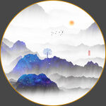新中式山水画