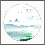 新中式山水画