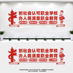 职业学校文化墙