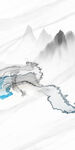 高档 中国风玄关画 TIF分层