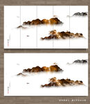 新中式山水床头画