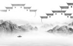 徽派 最新山水墙画 tif分层