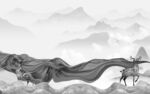 水墨高端风景山水 tif分层