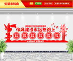 作风建设永远在路上文化墙