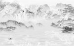 简约新高端山水画 tif分层