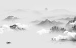 高清客厅背景山水 TIF分层