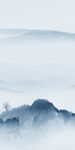 意境 山水背景玄关 TIF分层