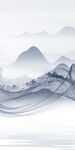 新品玄关框画山水 tif分层