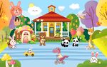 儿童背景墙 图