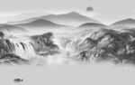 大气热卖灰色山水 TIF分层