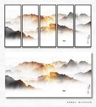新中式山水画