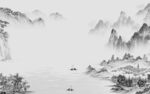 新品山水电视背景 tif分层