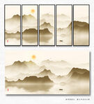 抽象山水画