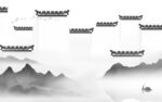 徽派客厅最新山水 tif分层