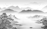 新款背景墙山水图 TIF分层