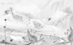 石纹灰色新山水画 TIF分层