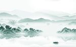 新中式新款别墅山水 tif分层