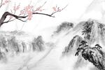 梅花背景墙