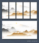 山水画晶瓷画