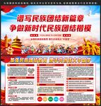 民族团结宣传展板