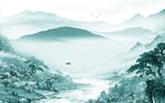 高端别墅电视山水 TIF分层