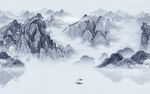 蓝色客厅新品山水 TIF分层