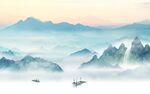 最新客厅大气山水 TIF分层