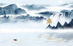 高端客厅大气山水 TIF分层