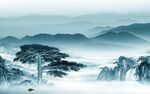 大气高档背景山水 TIF分层