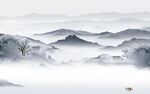 客厅电视高清山水 TIF分层