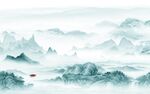 爆款 背景高清山水 TIF分层