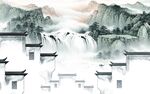 中式 背景高清山水 TIF分层