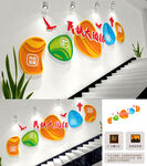 民族团结楼梯文化墙