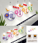 社会主义核心价值观楼梯文化墙