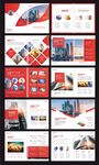 红色高端企业宣传画册设计模板