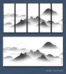 水墨山水画 