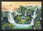 聚宝盆山水画