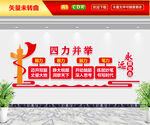 四力并举文化墙
