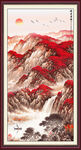 国画山水画玄关