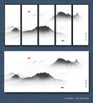 抽象山水画