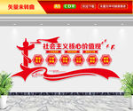 社会主义核心价值观文化墙