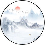 新中式山水画