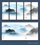 国画水墨山水