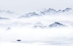 水墨客厅最新山水 TIF分层