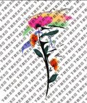 手绘花 花卉 大花 数码印花 