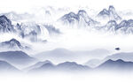 中国风高清风景山水 TIF分层