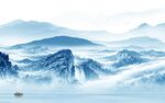 简约高清风景山水 TIF分层
