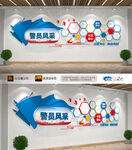 警察风采照片墙